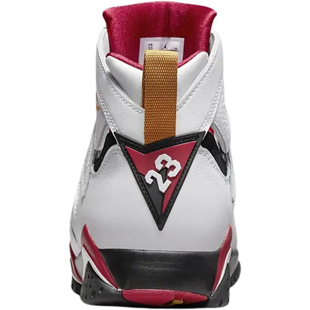 Jordan Mens Air 7 Retro Shoes,White/Black-cardinal Red-chutn,13 - Picture 4 of 5